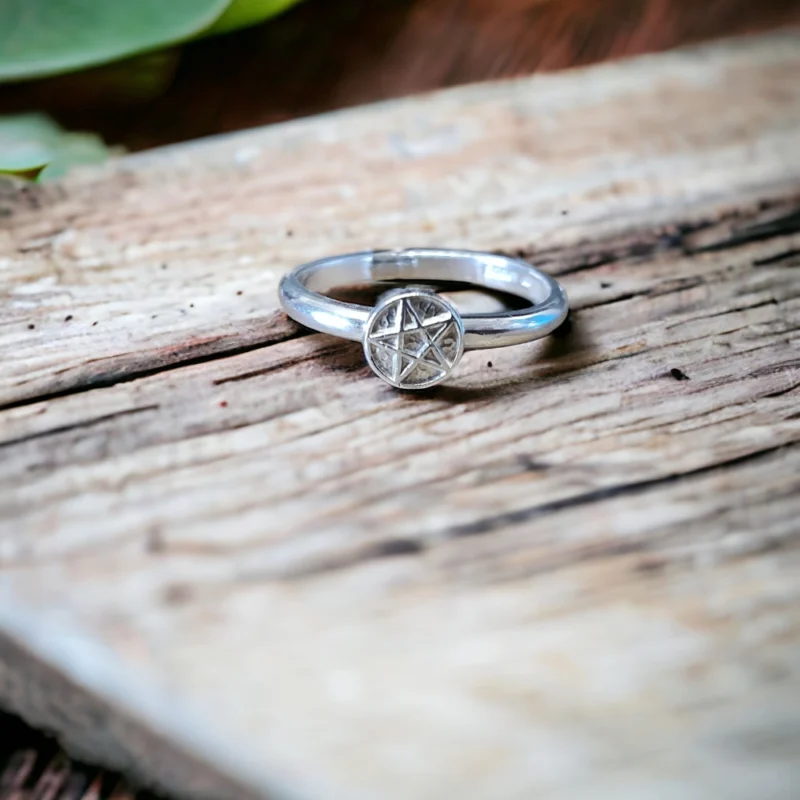 Pentacle Sterling Silver Ring